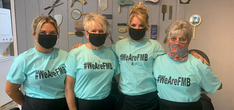 WeAreFMB-Ladies-in-masks-with-wearefmb-tshirts